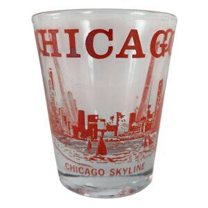 Chicago Skyline Sears Tower Shot Glass  2-1/4" Vintage